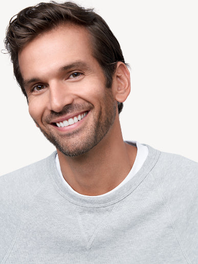 Sagely Naturals male model smiling at the camera