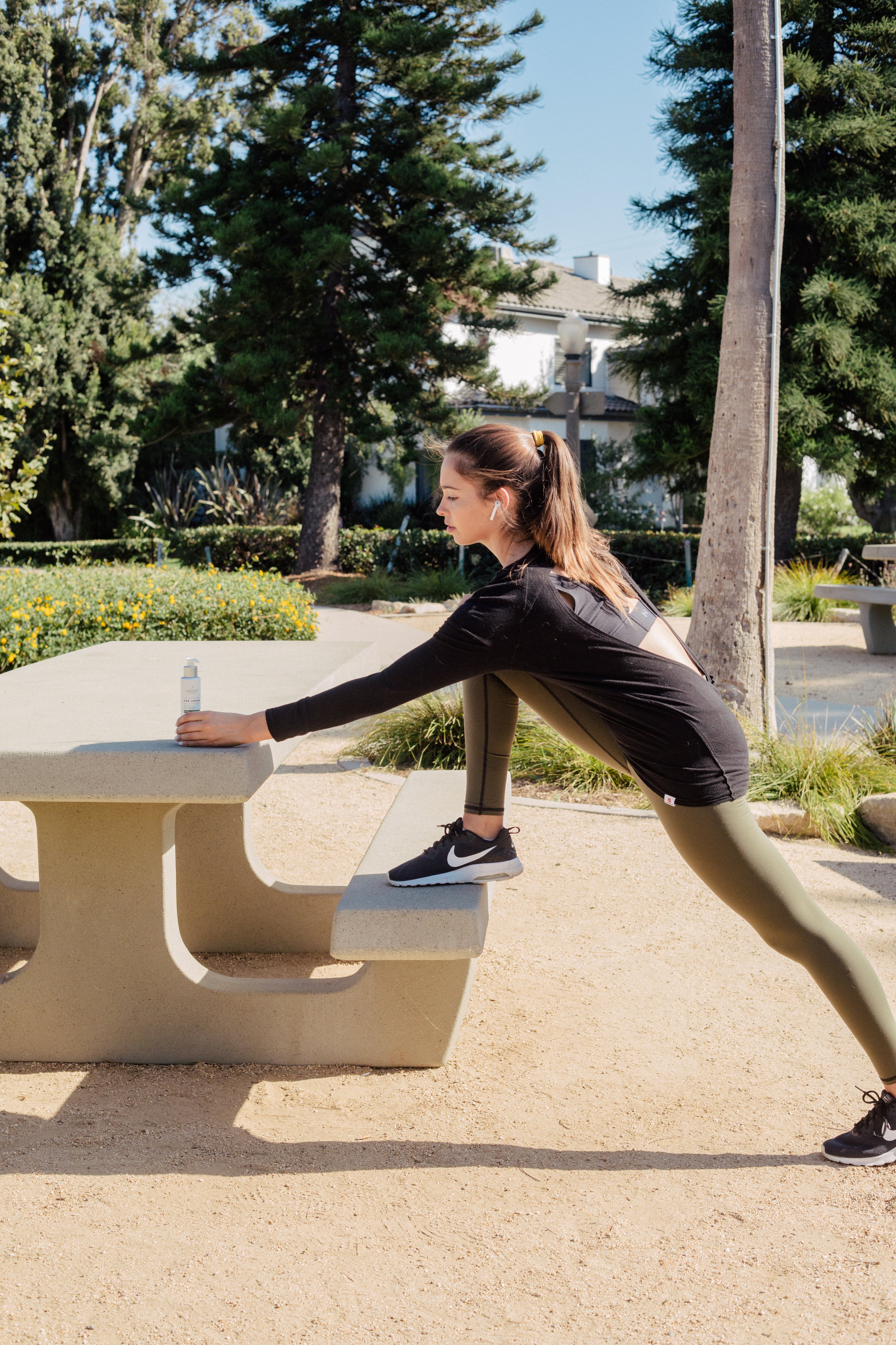 Pre-Run Ritual of Stretching and using Sagely Naturals CBD Cream