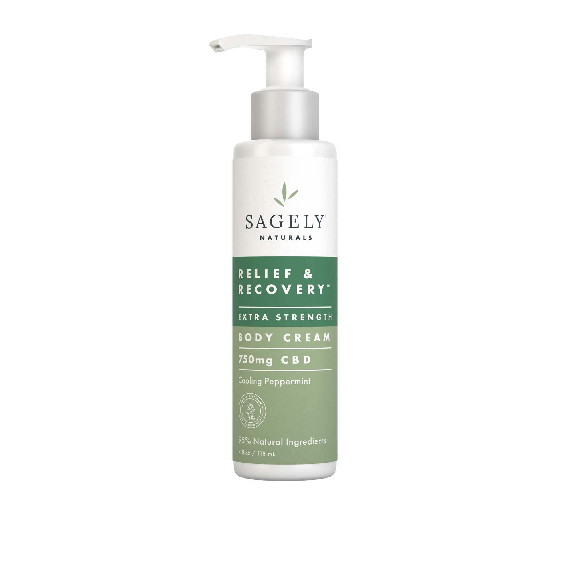 Extra Strength Relief & Recovery CBD Cream Sagely Naturals
